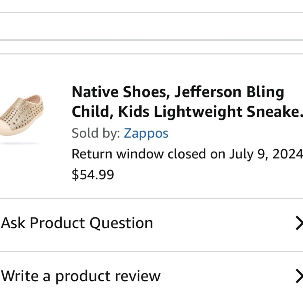 Native Shoes Gold and White Sneakers Minimalist Design C12 - Picture 2 of 4